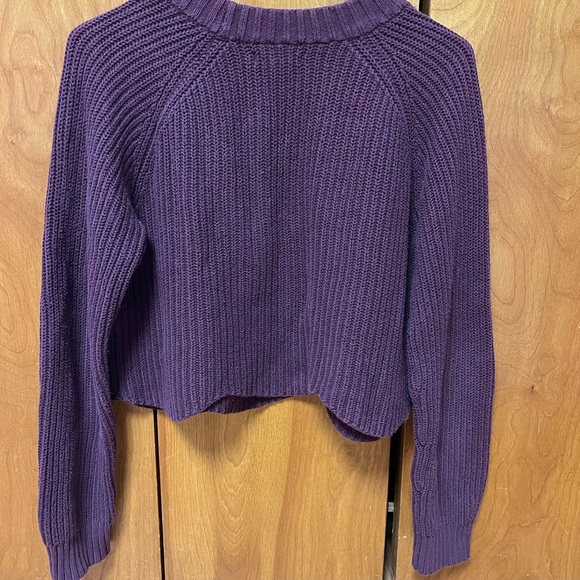 La Hearts Deep Purple Women's Sweater - Picture 2 of 5
